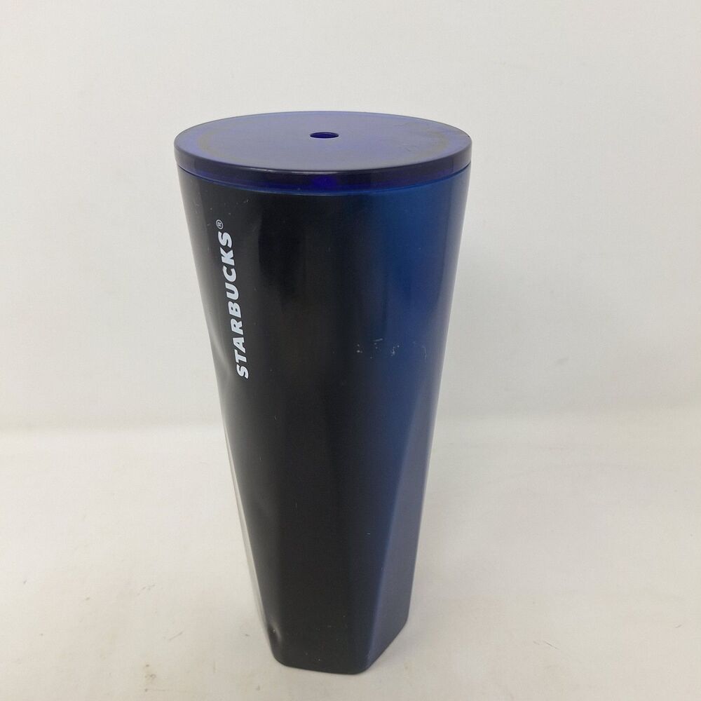 Starbucks Blue Black Ombre Stainless Steel Tumbler 24 Fl Oz Cold Cup Drink